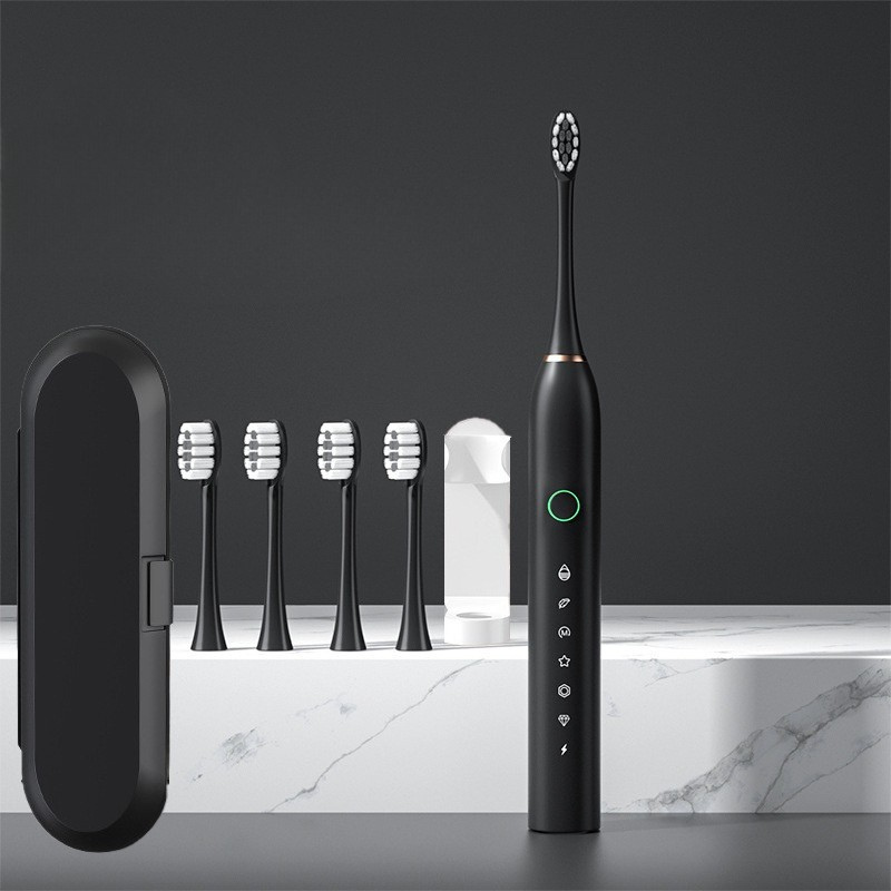 B-1 Black with 4 brush heads + travel case + stand