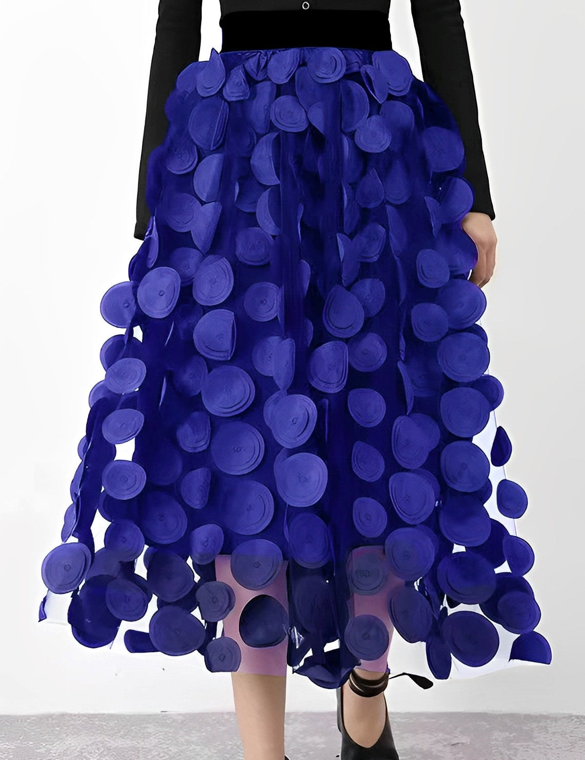 LAURA | Black Polka Dot Skirt