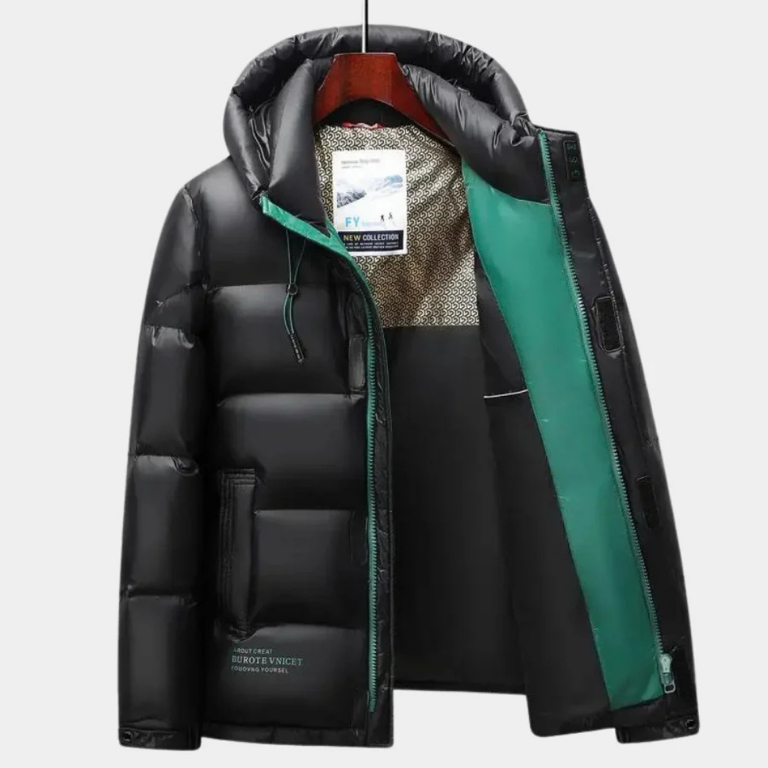 Men's windproof winter buffer jacket | Hood-3