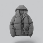 Unisex buffer short hood jacket | zipper-3