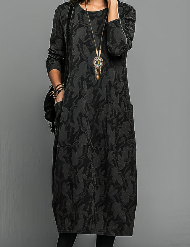 LEAH | Elegant Winter Dress Pockets