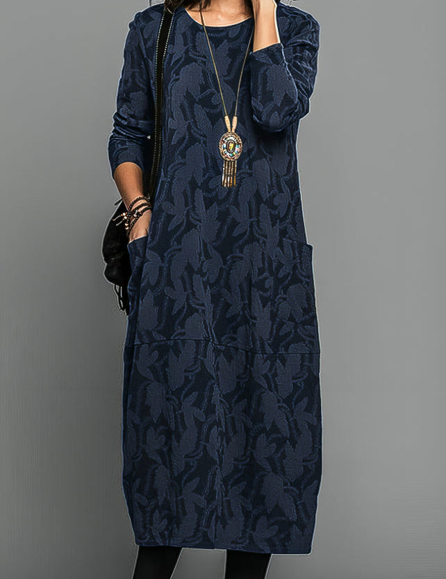 LEAH | Elegant Winter Dress Pockets