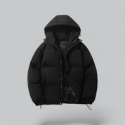 Unisex buffer short hood jacket | zipper-1