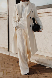 Hain | Women's Double-Breasted Long Trench Coat | Winter