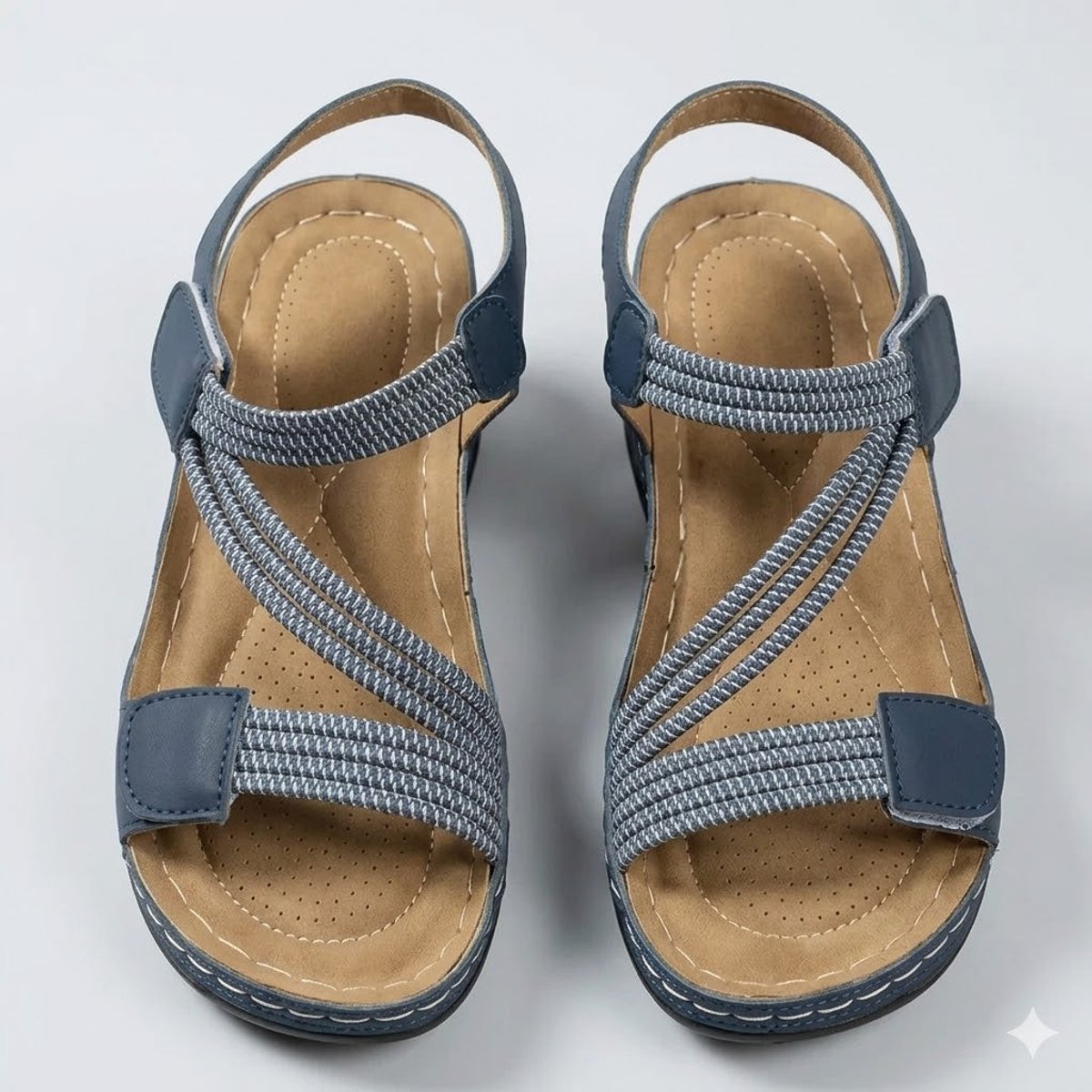 Amelia | Women's Elastic Strap Adjustable Comfort Sandals Lightweight Cushioned Sole 1