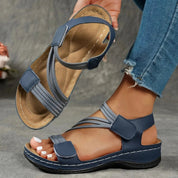 Amelia | Women's Elastic Strap Adjustable Comfort Sandals Lightweight Cushioned Sole 2