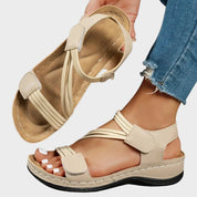 Amelia | Women's Elastic Strap Adjustable Comfort Sandals Lightweight Cushioned Sole 3