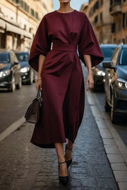 Annika | Damen Midikleid mit Taillengürtel 4