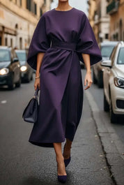 Annika | Damen Midikleid mit Taillengürtel 6