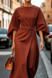Annika | Damen Midikleid mit Taillengürtel 7