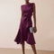 Beatrice | Damen Drapiertes Asymmetrisches Midikleid 7