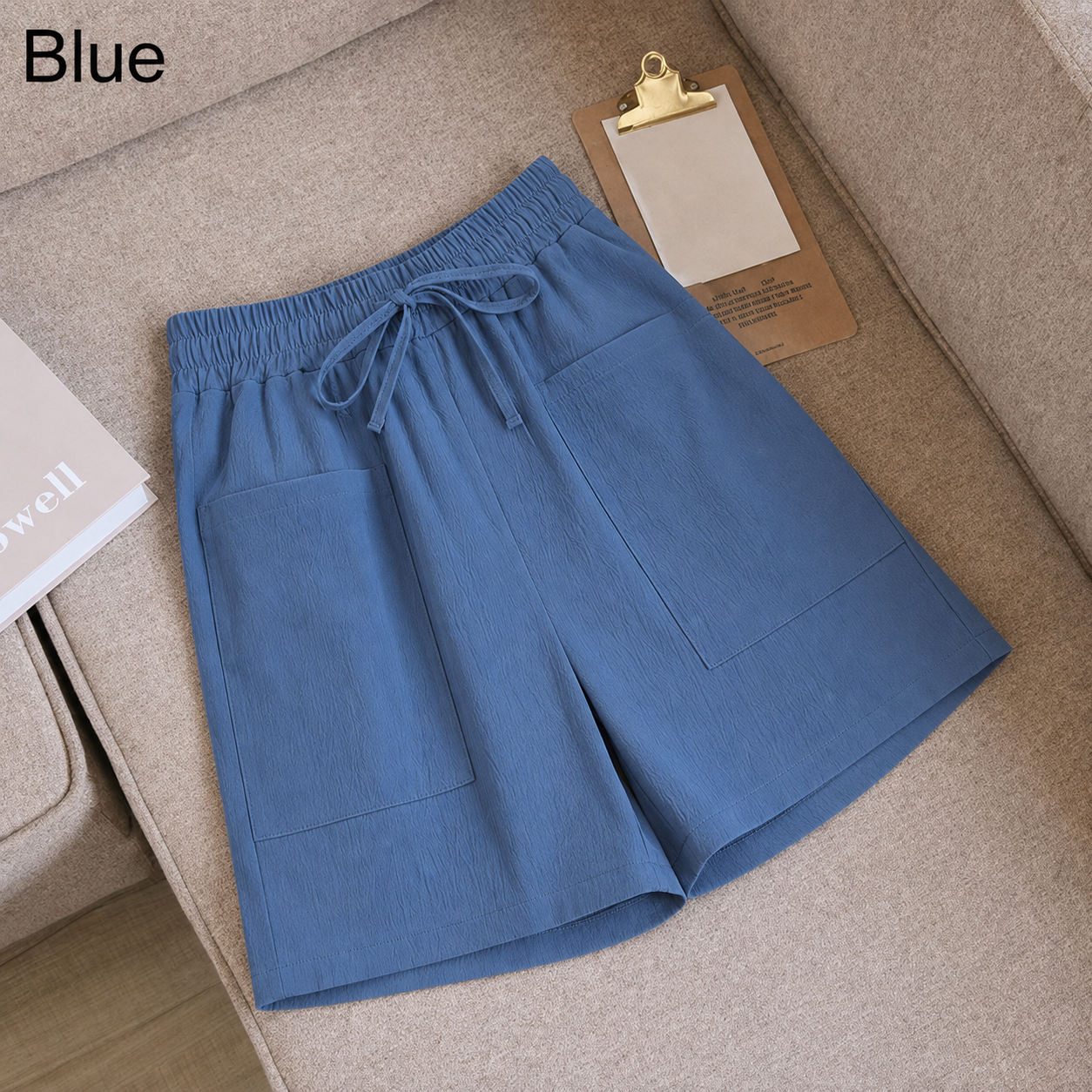 FINA | Cotton Linen Knee-Length Shorts