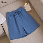 FINA | Cotton Linen Knee-Length Shorts