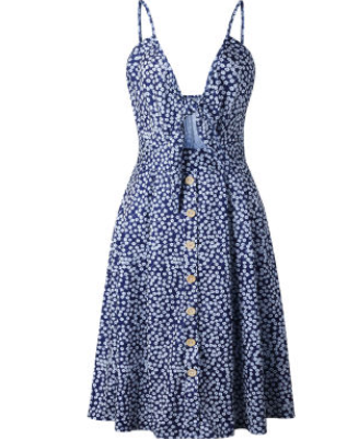 Brooke Stanton | Bow-Tie Midi Summer Dress For Women 3