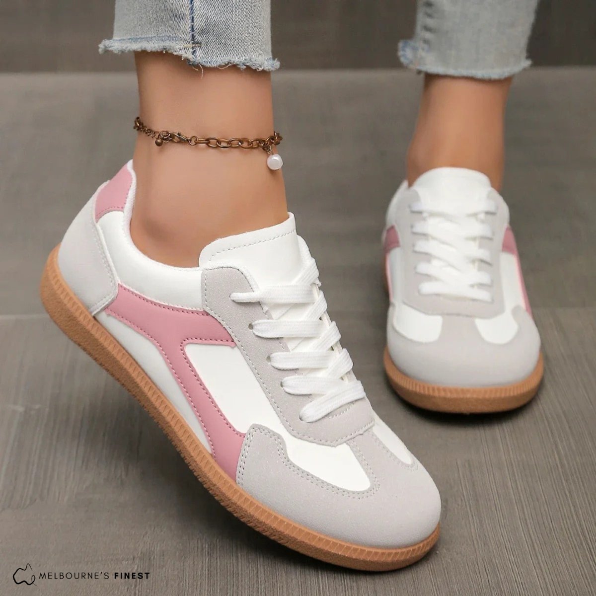 Camila | Women's Retro Lace-Up Comfort Sneakers Cushioned Court Shoes 2