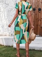 ELLA |  Casual V-Neck Midi Dress