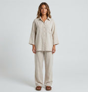 Charlotte Reid | Linen Two-Piece Set For Women 0
