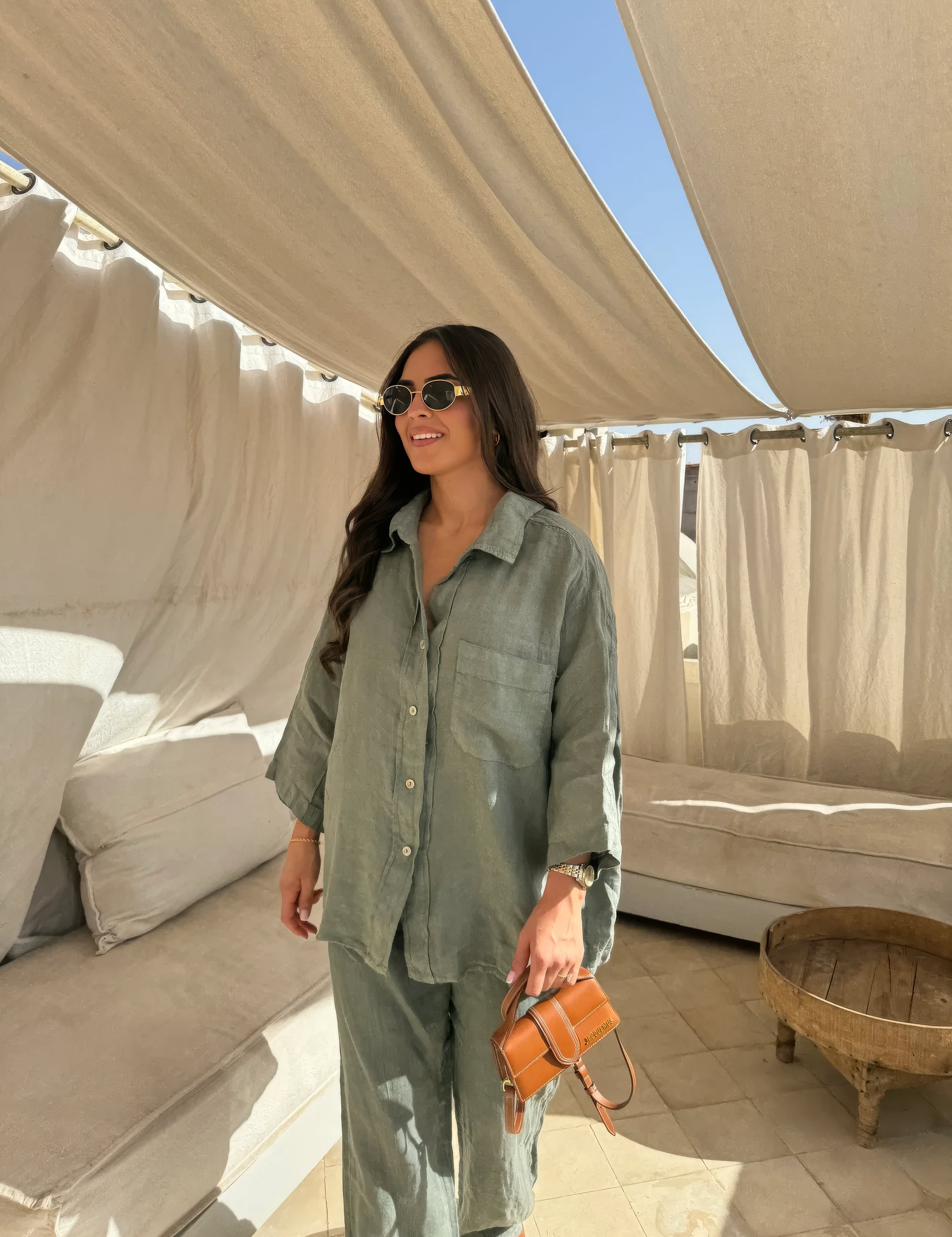 Charlotte Reid | Linen Two-Piece Set For Women 9