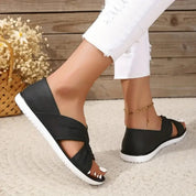Charlotte | Women Comfort Sandals Orthopedic Slip-On Twisted Strap Flats 5