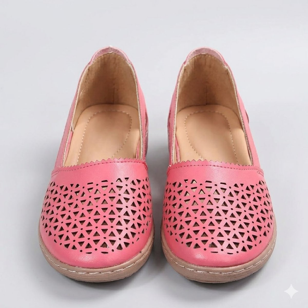 Charlotte | Women's Perforated Slip-On Comfort Sandals Breathable Casual Flats 1