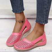 Charlotte | Women's Perforated Slip-On Comfort Sandals Breathable Casual Flats 3