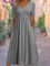 Charlotte | Women's V-Neck Wrap-Front Ruched Empire-Waist Midi Dress 1