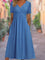 Charlotte | Women's V-Neck Wrap-Front Ruched Empire-Waist Midi Dress 2