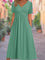 Charlotte | Women's V-Neck Wrap-Front Ruched Empire-Waist Midi Dress 3