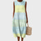Clara | Damen Ärmellos Linnen Midi-Kleid Relaxed-Fit 0