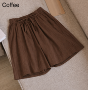 FINA | Cotton Linen Knee-Length Shorts