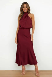 Doris | Damen Schickes Neckholder Abendkleid 13