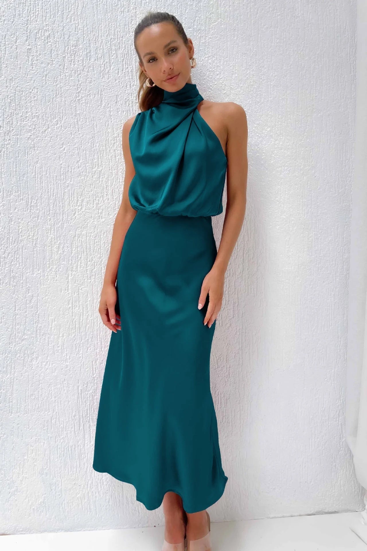 Doris | Damen Schickes Neckholder Abendkleid 9