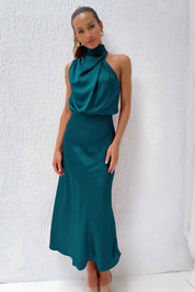 Doris | Damen Schickes Neckholder Abendkleid 9