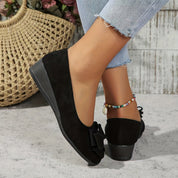 Eleanor | Women's Orthopedic Bow-Detail Slip-On Flat Shoes 8
