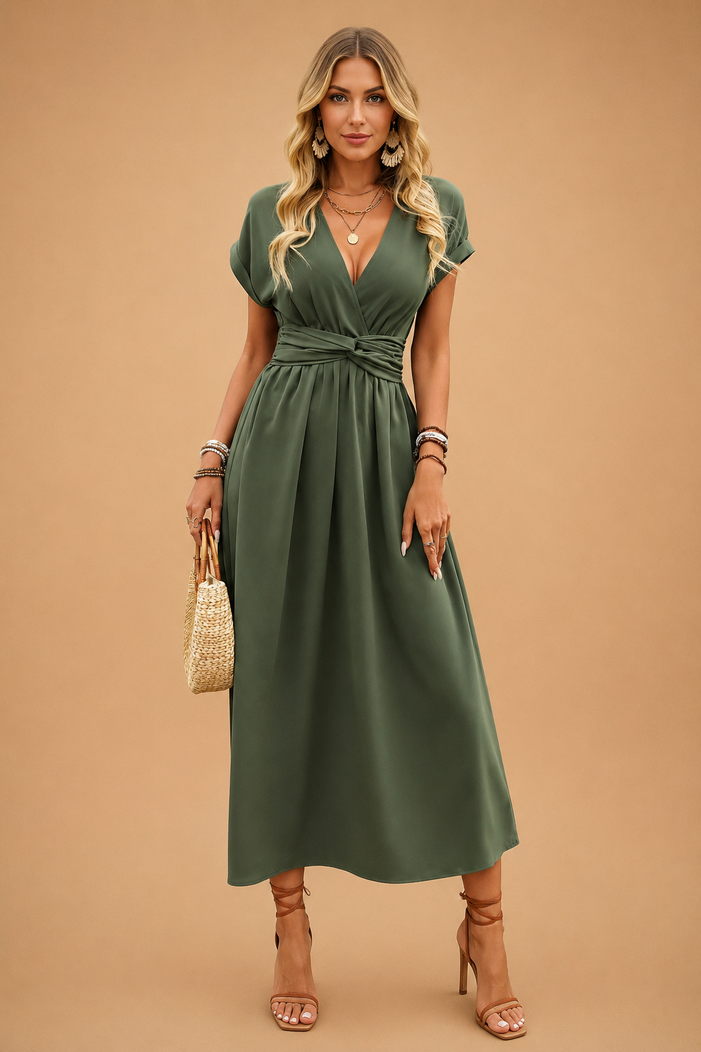 Elegant Summer Dress for Women Lightweight Breathable Casual and Formal Wear 3
