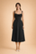 Elegant Waist-Defined Dress with Adjustable Lace-Up Back for Women 1