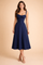 Elegant Waist-Defined Dress with Adjustable Lace-Up Back for Women 7
