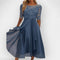 Elegant Women's A-Line Midi Dress - Stylish Summer Cocktail Dress for Evening Parties 0