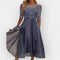 Elegant Women's A-Line Midi Dress - Stylish Summer Cocktail Dress for Evening Parties 2