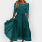 Elegant Women's A-Line Midi Dress - Stylish Summer Cocktail Dress for Evening Parties 7
