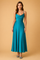 Elegant Women's Maxi Dress - Sustainable Summer Dresses with V-Neck and High Waist Fit 3