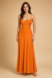 Elegant Women's Maxi Dress - Sustainable Summer Dresses with V-Neck and High Waist Fit 5