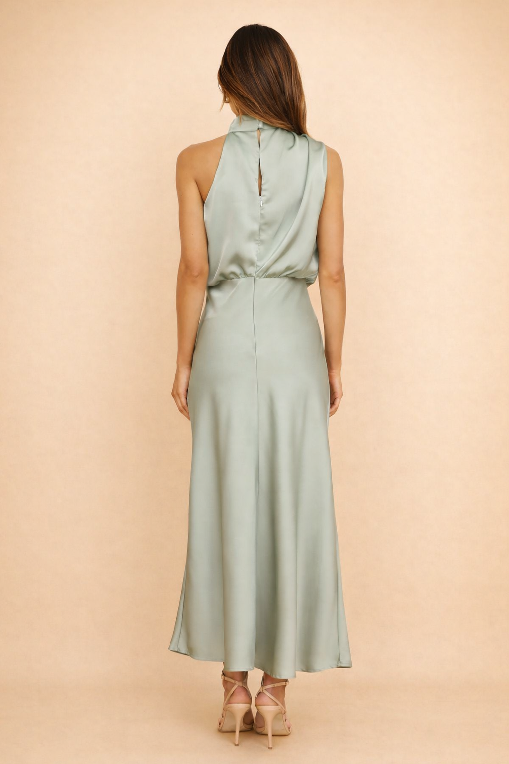 Elegant Women's Midi Dress - One-Shoulder Cocktail Dress for Formal Events and Special Occasions 6