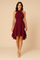 Elegant Women's Summer Cocktail Dress with Flared Hem and High Neck for Formal Events 5