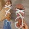 Evelyn | Women's Cross-Strap Flat Comfort Sandals Open Toe Slip-On 0