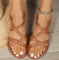 Evelyn | Women's Cross-Strap Flat Comfort Sandals Open Toe Slip-On 9
