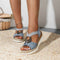 Grace | Women's Orthopedic Comfort Sandals Adjustable Espadrille Wedge 5