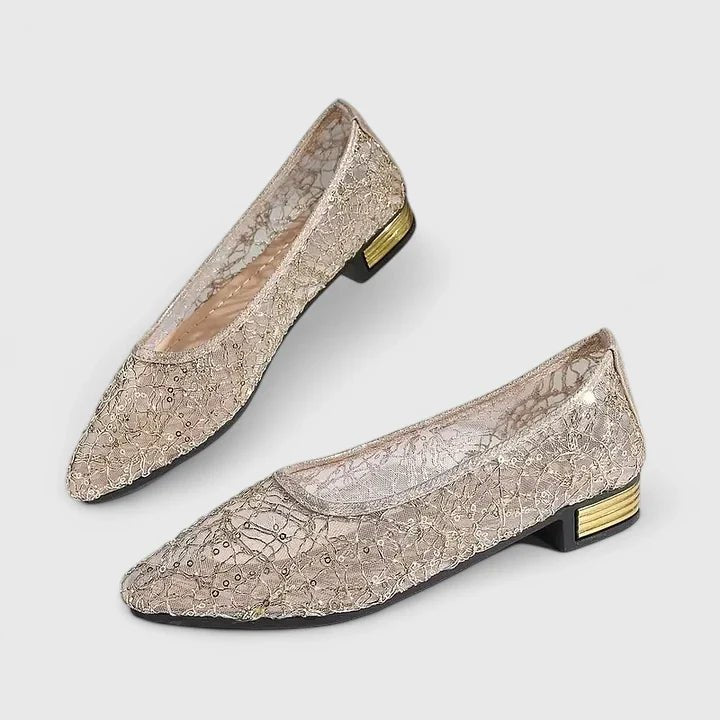 Harper | Women's Orthopedic Lace Mesh Pointed-Toe Flats 1