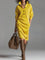Helene | Damen Midikleid mit Knopfleiste und Rippstruktur 0