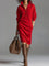Helene | Damen Midikleid mit Knopfleiste und Rippstruktur 1